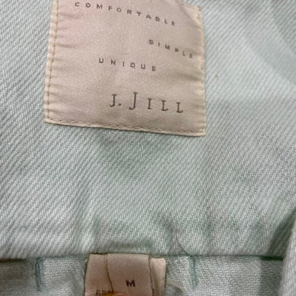 J.JILL DENIM MINT GREEN JACKET SZ M VERSATILE MINIMALIST SOPHISTICATED - Picture 12 of 12